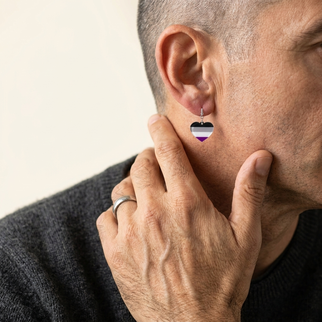 Asexual Flag Earrings