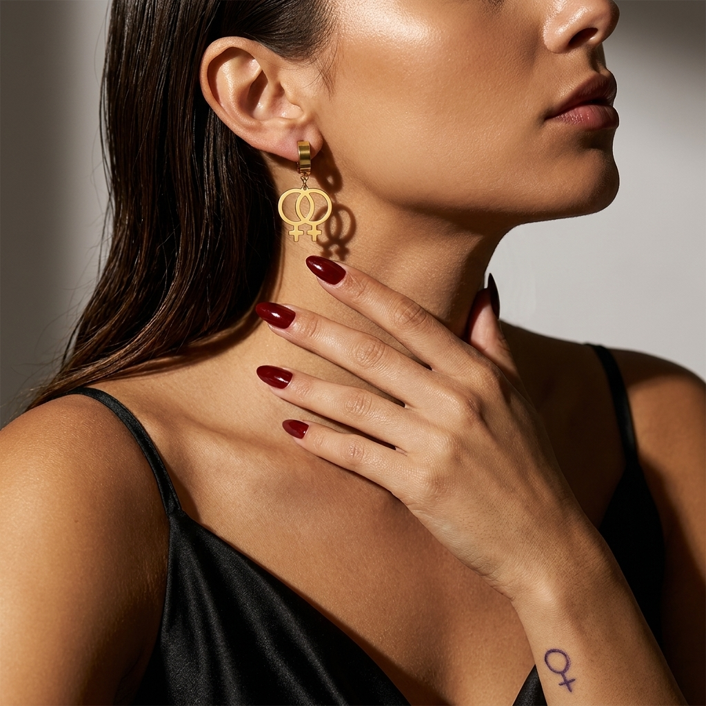 Lesbian Love Earrings
