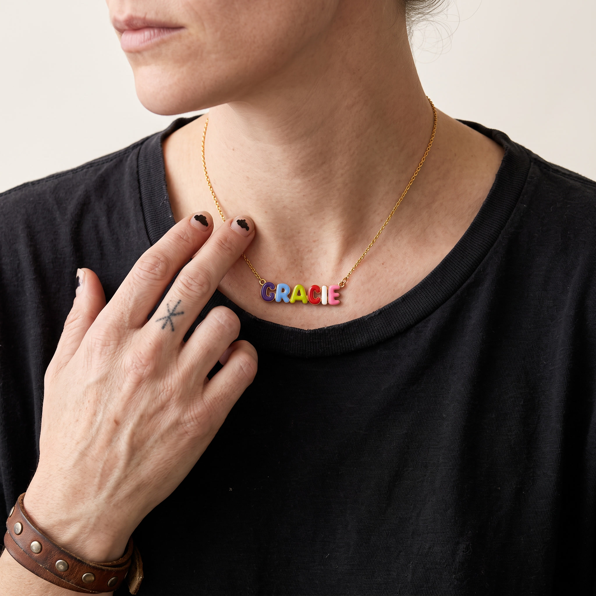 Linked Letters Necklace