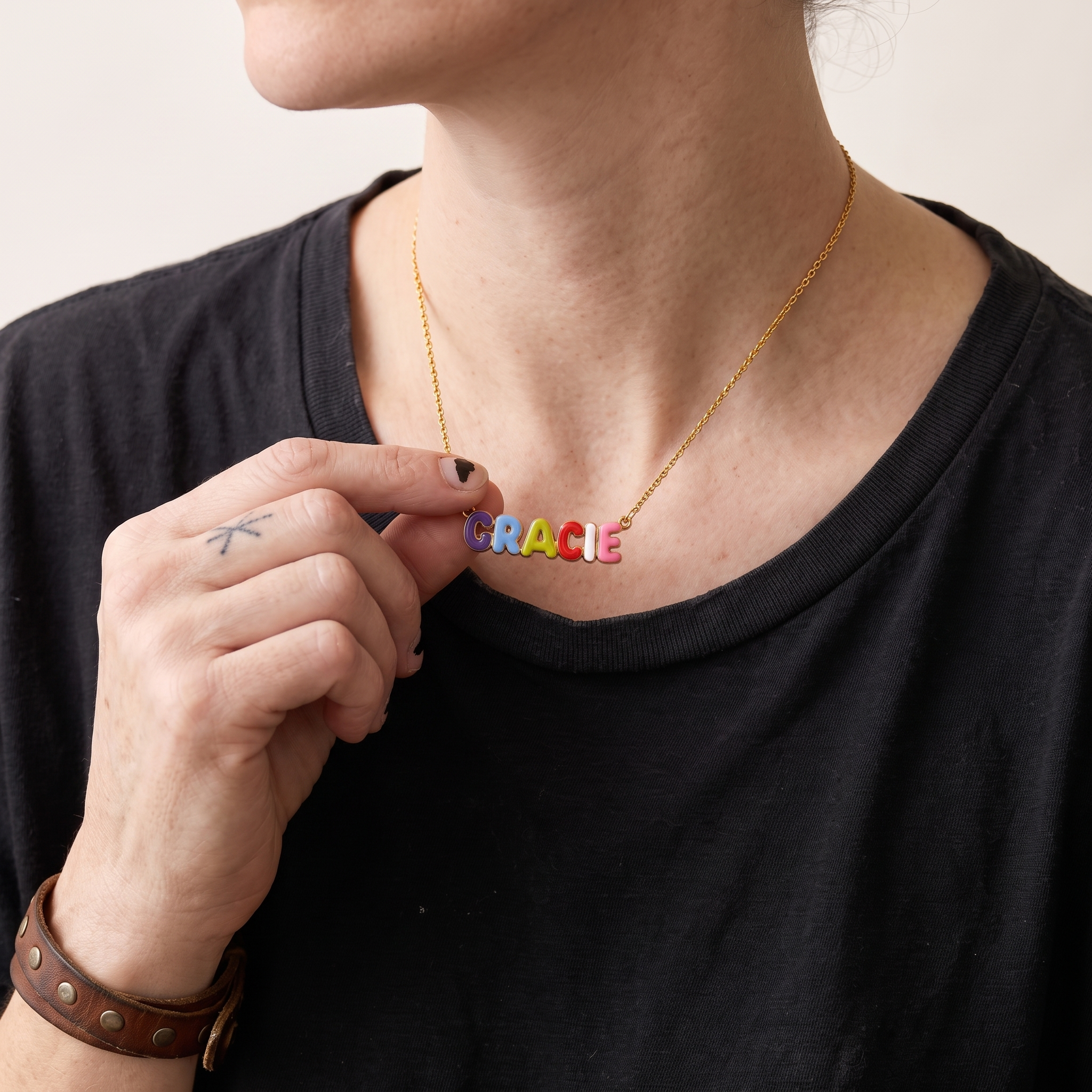 Linked Letters Necklace