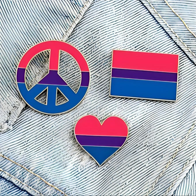 Bisexual Badges 3 pack