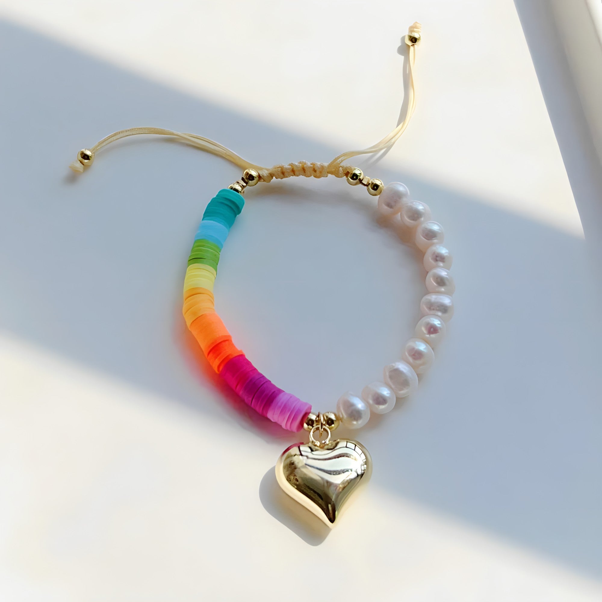 Rainbow Pearl Bracelet