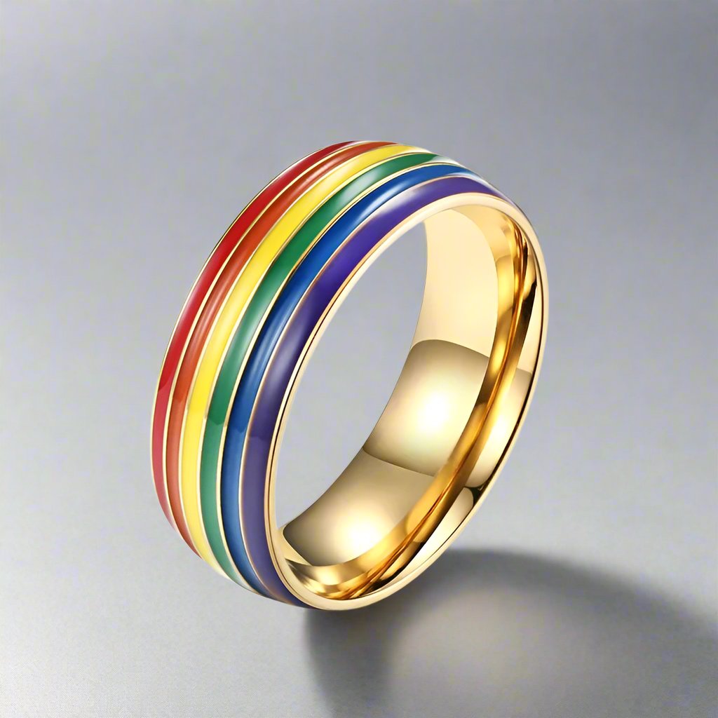 Titanium Rainbow Ring