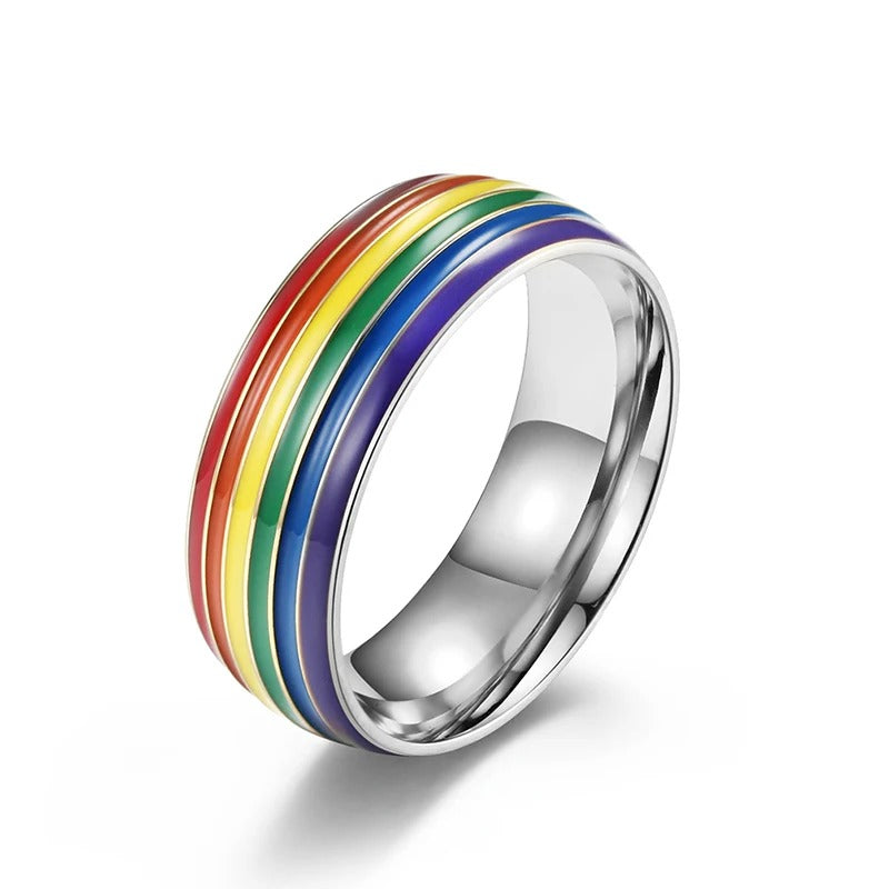 Titanium Rainbow Ring