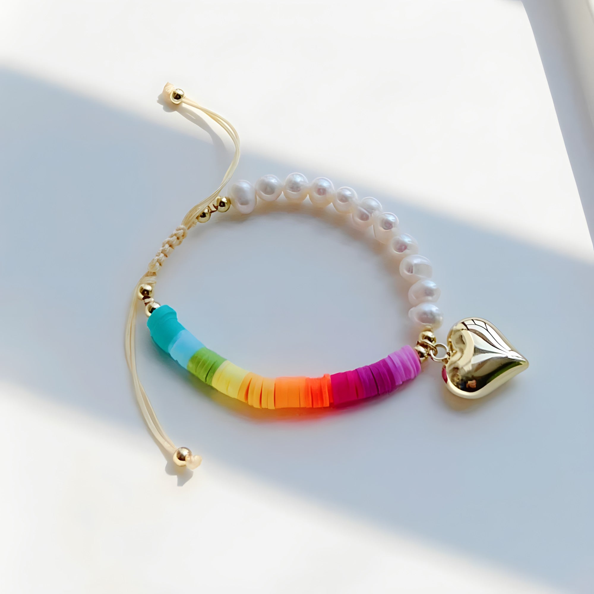 Rainbow Pearl Bracelet