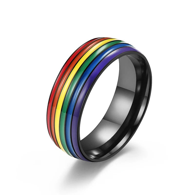 Titanium Rainbow Ring