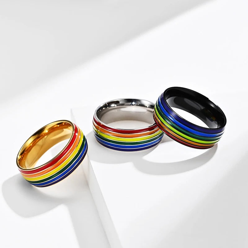 Titanium Rainbow Ring