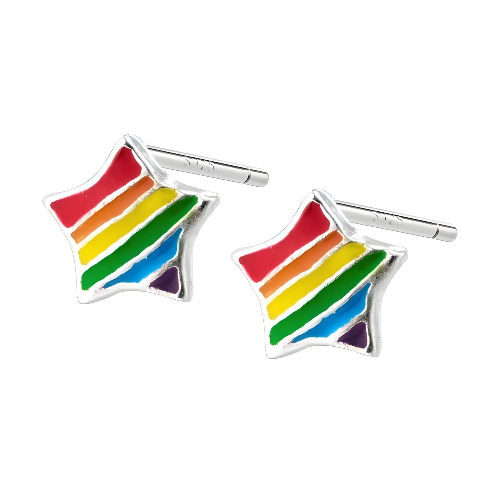 Pride Stars & Triangle Earrings