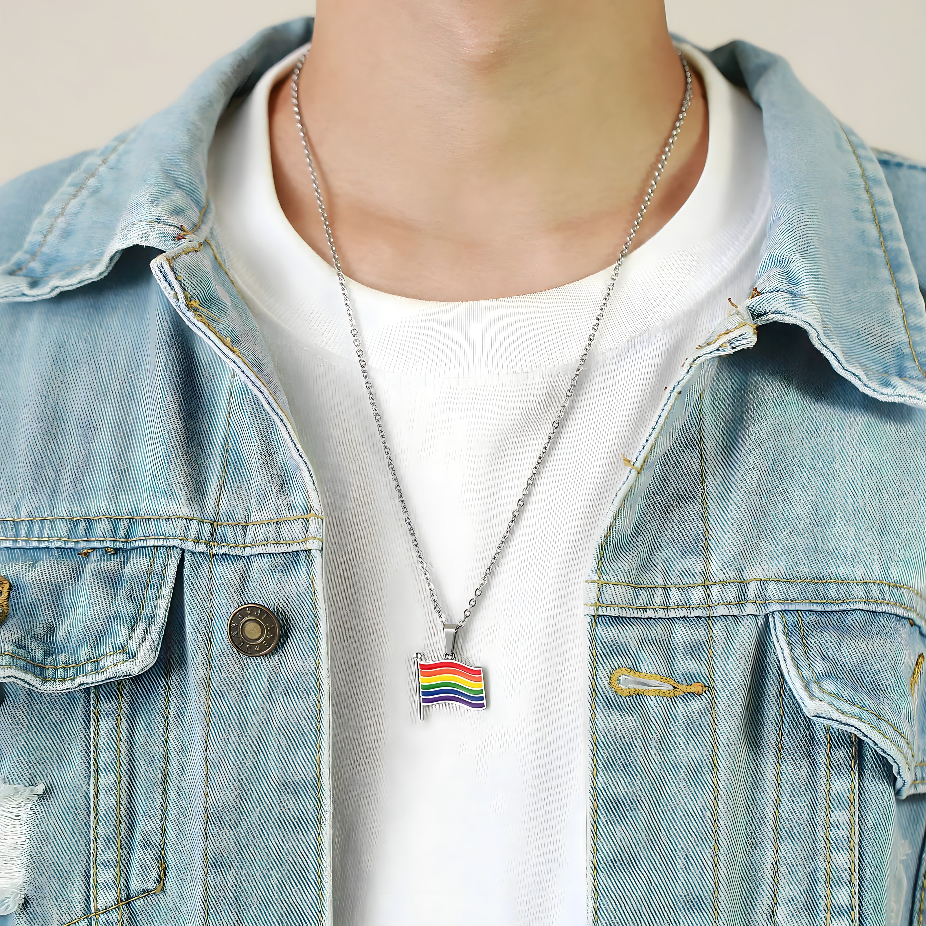 Fearless Flag Necklace