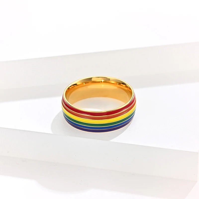 Titanium Rainbow Ring