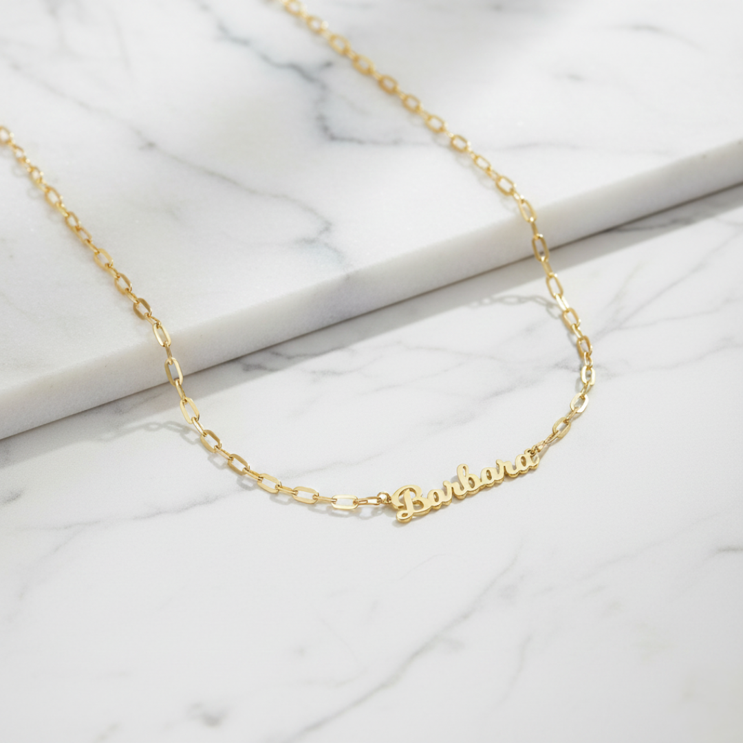 Ovaline Chain Personalised Necklace