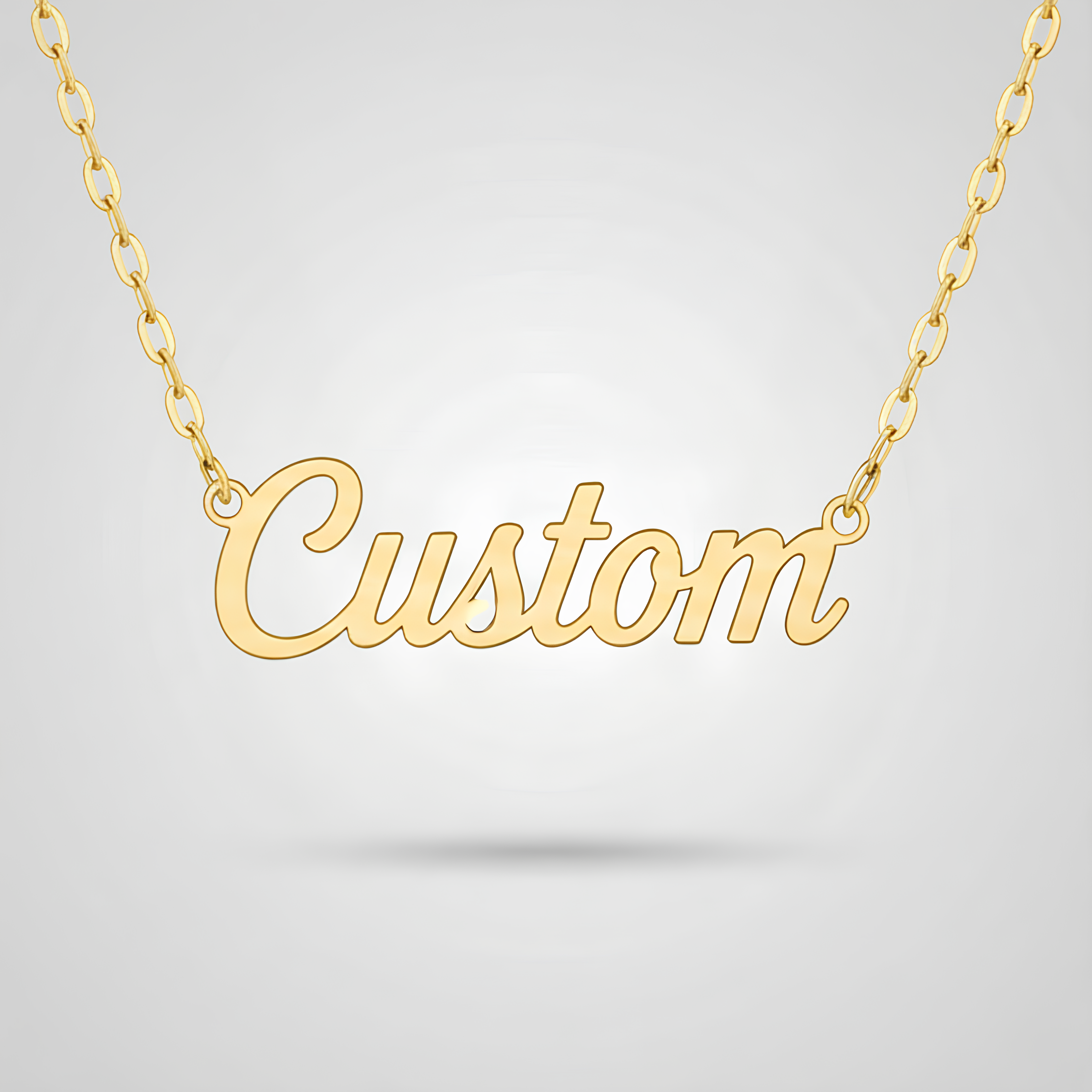 Ovaline Chain Personalised Necklace