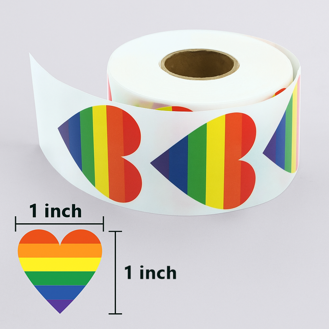 Heart Roll of Stickers