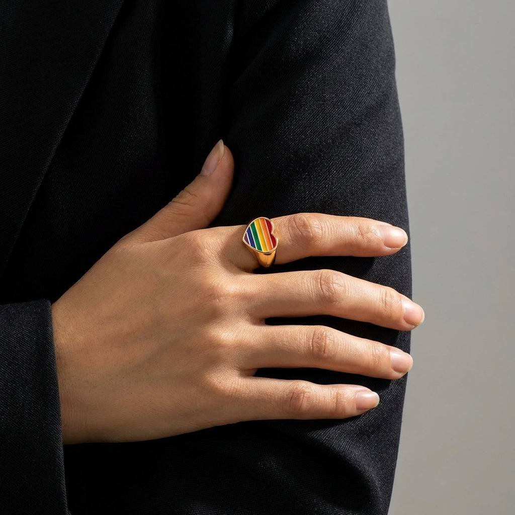 Rainbow Signet Ring