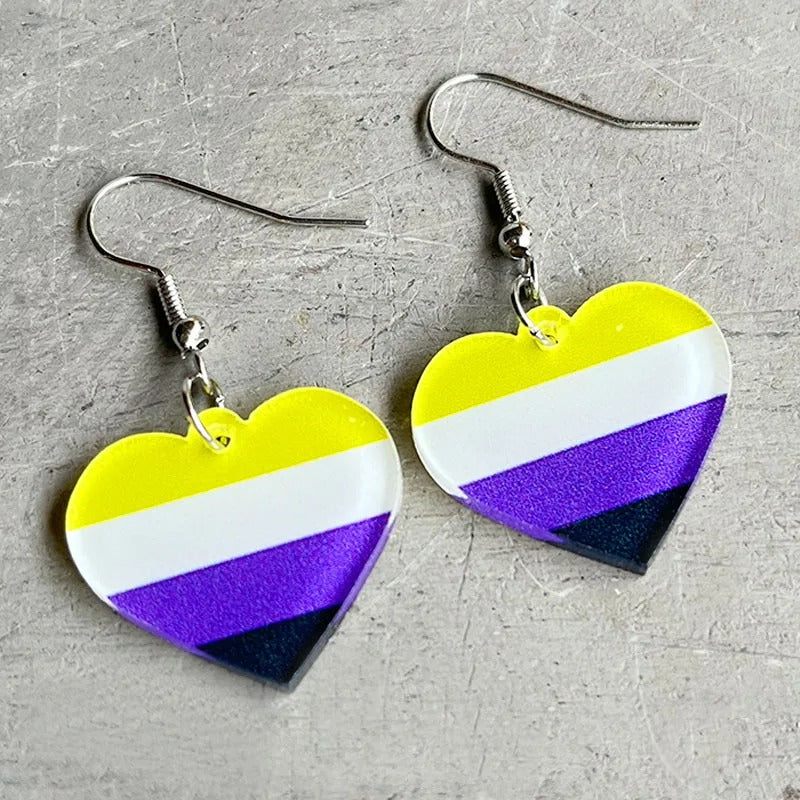Non-Binary Flag Earrings