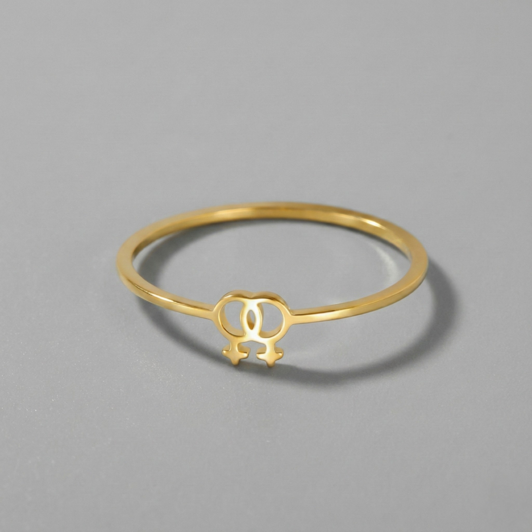 Linked Love Ring