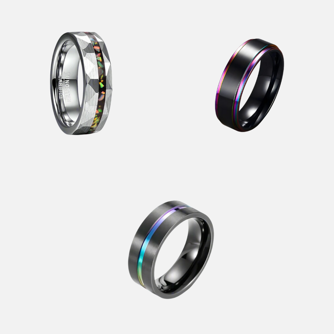 Tungsten Ring Trio
