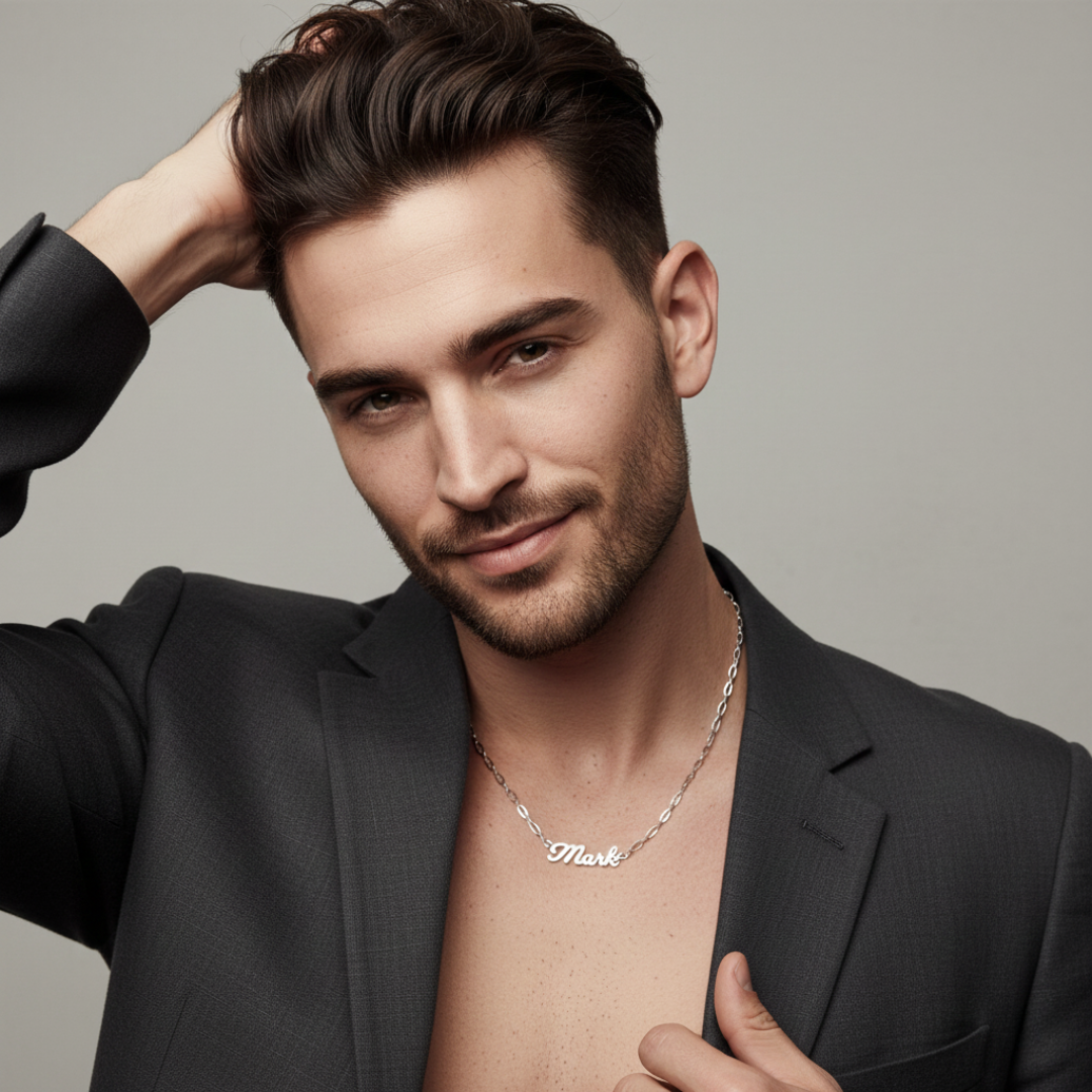 Ovaline Chain Personalised Necklace