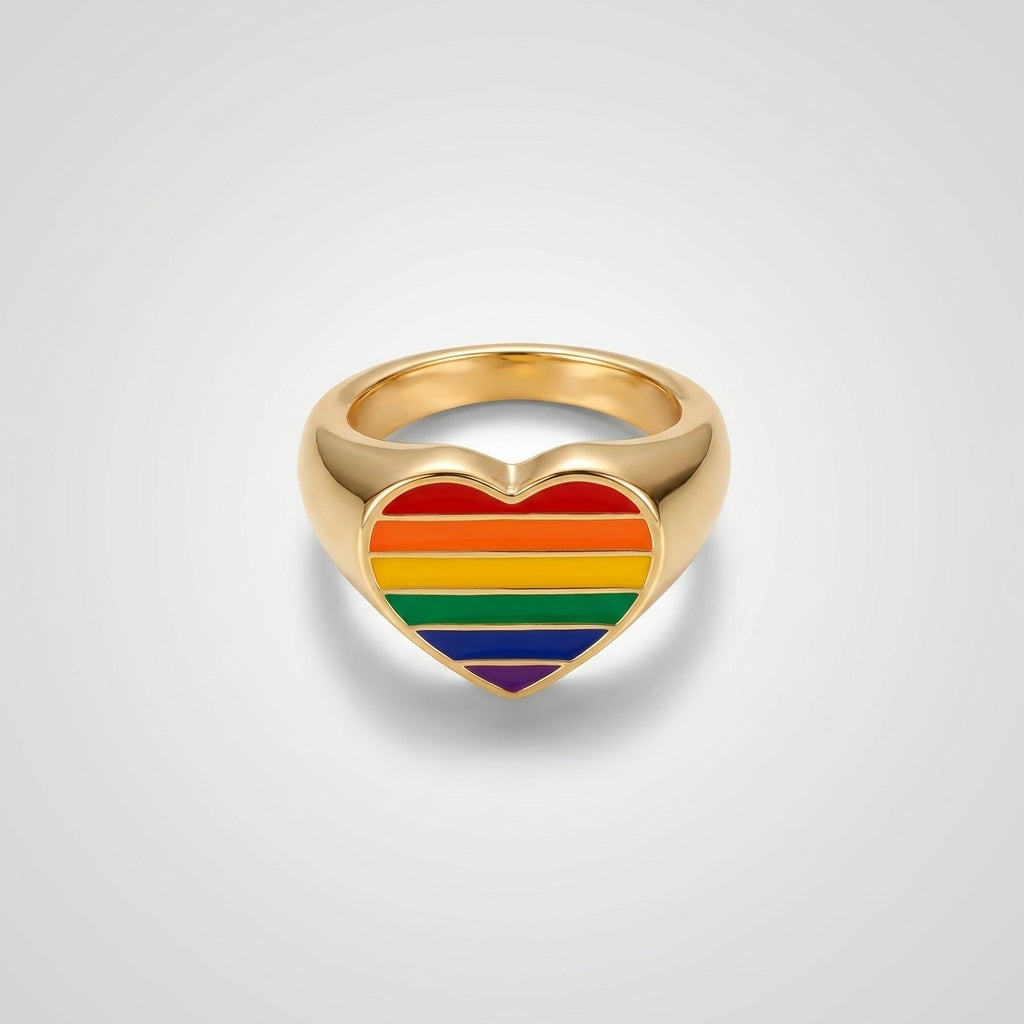 Rainbow Signet Ring