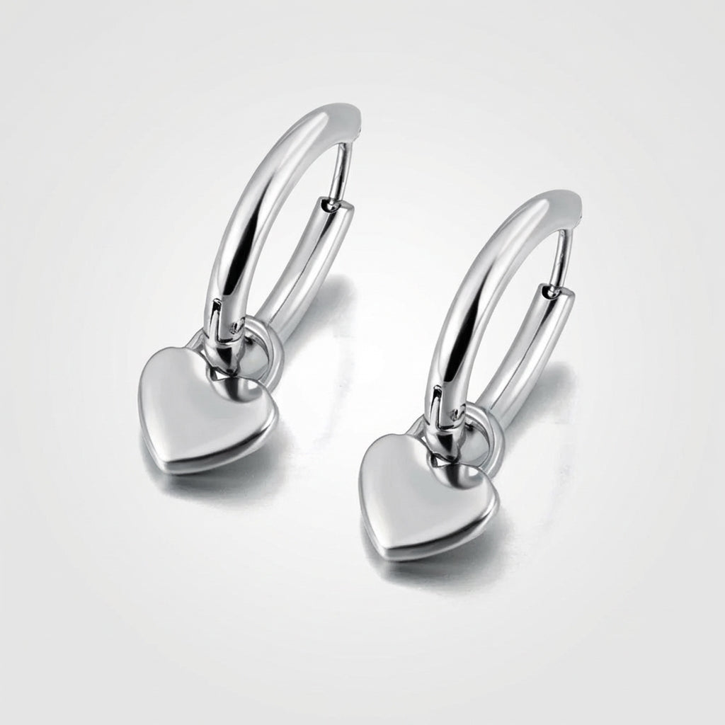 Heart Drop Earrings