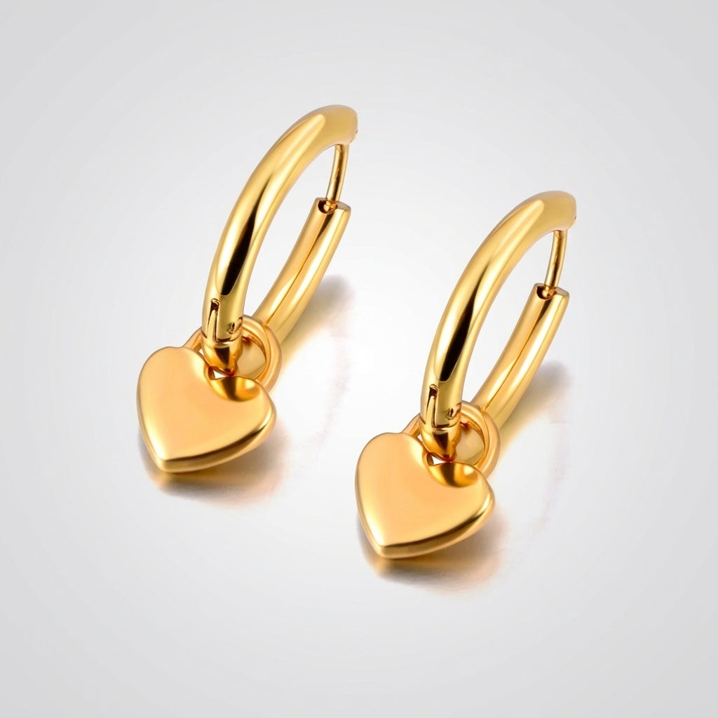 Heart Drop Earrings