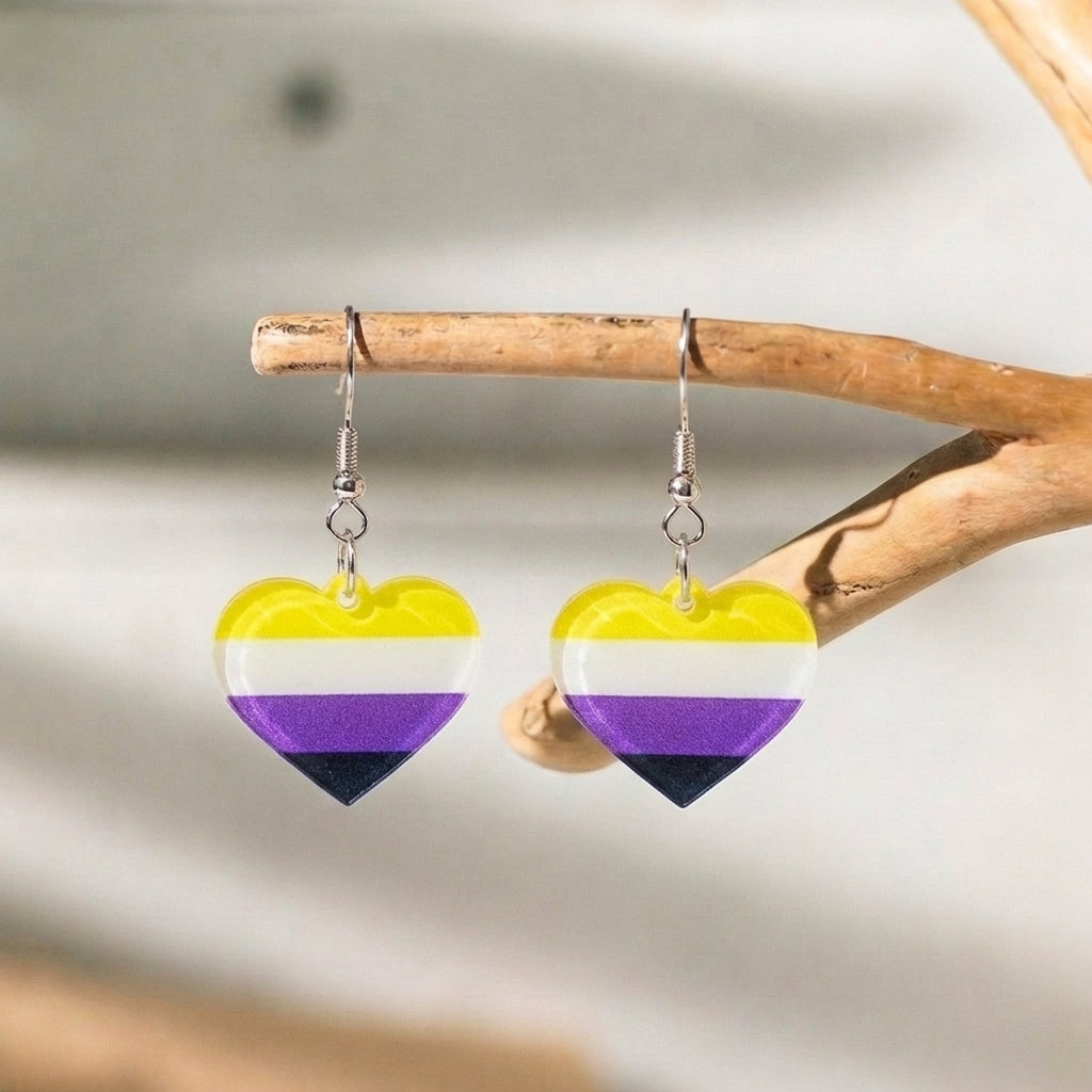 Non-Binary Flag Earrings