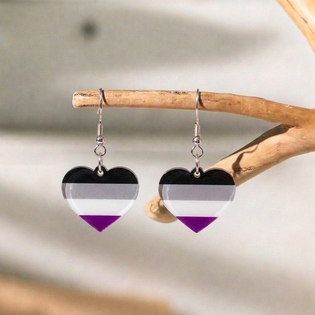 Asexual Flag Earrings