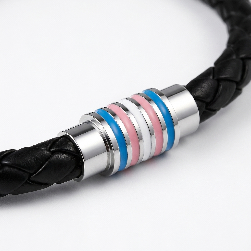 Transgender  Leather Bracelet