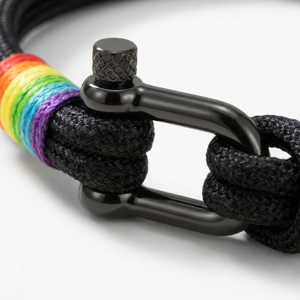 Rainbow Anchor Bracelet