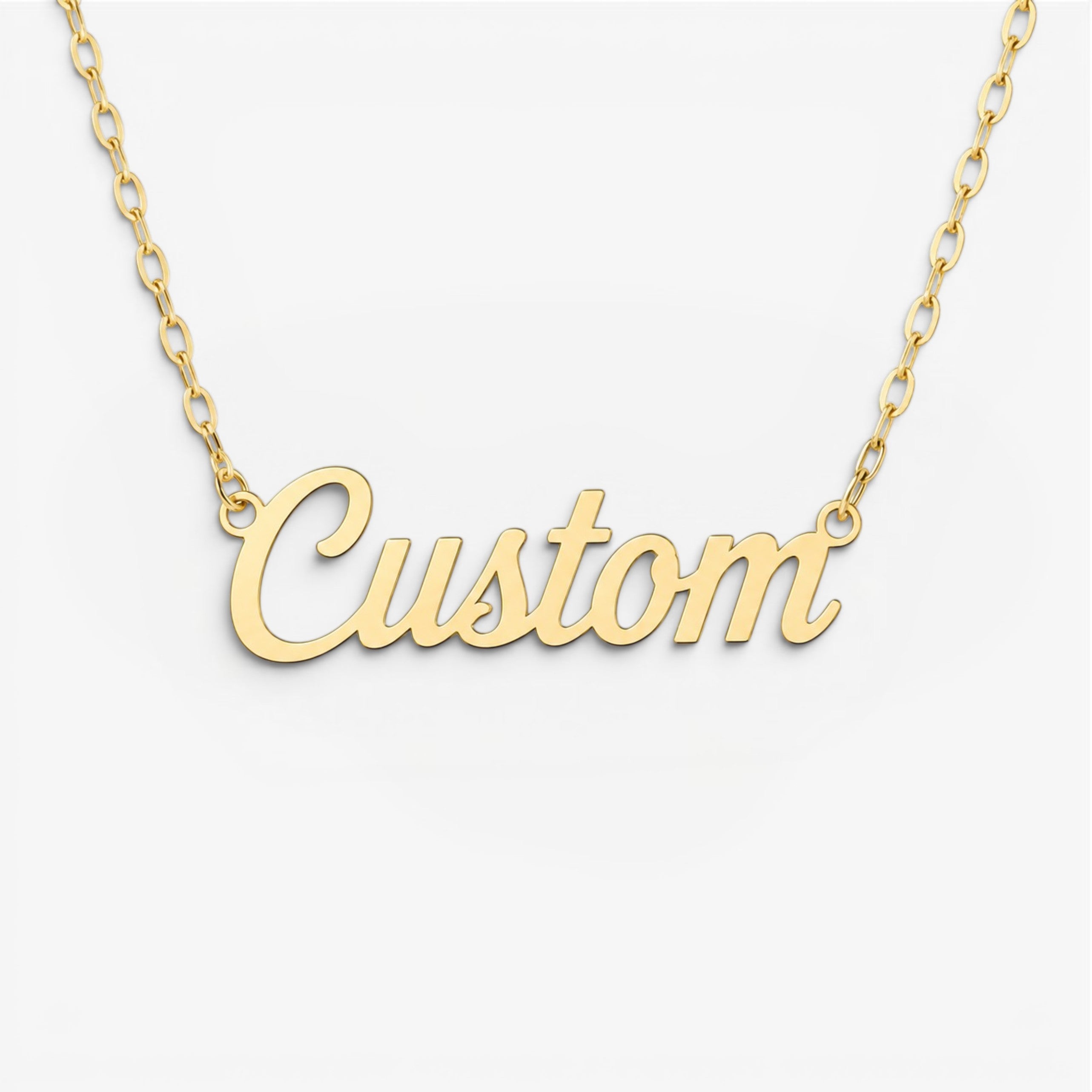 Ovaline Chain Personalised Necklace