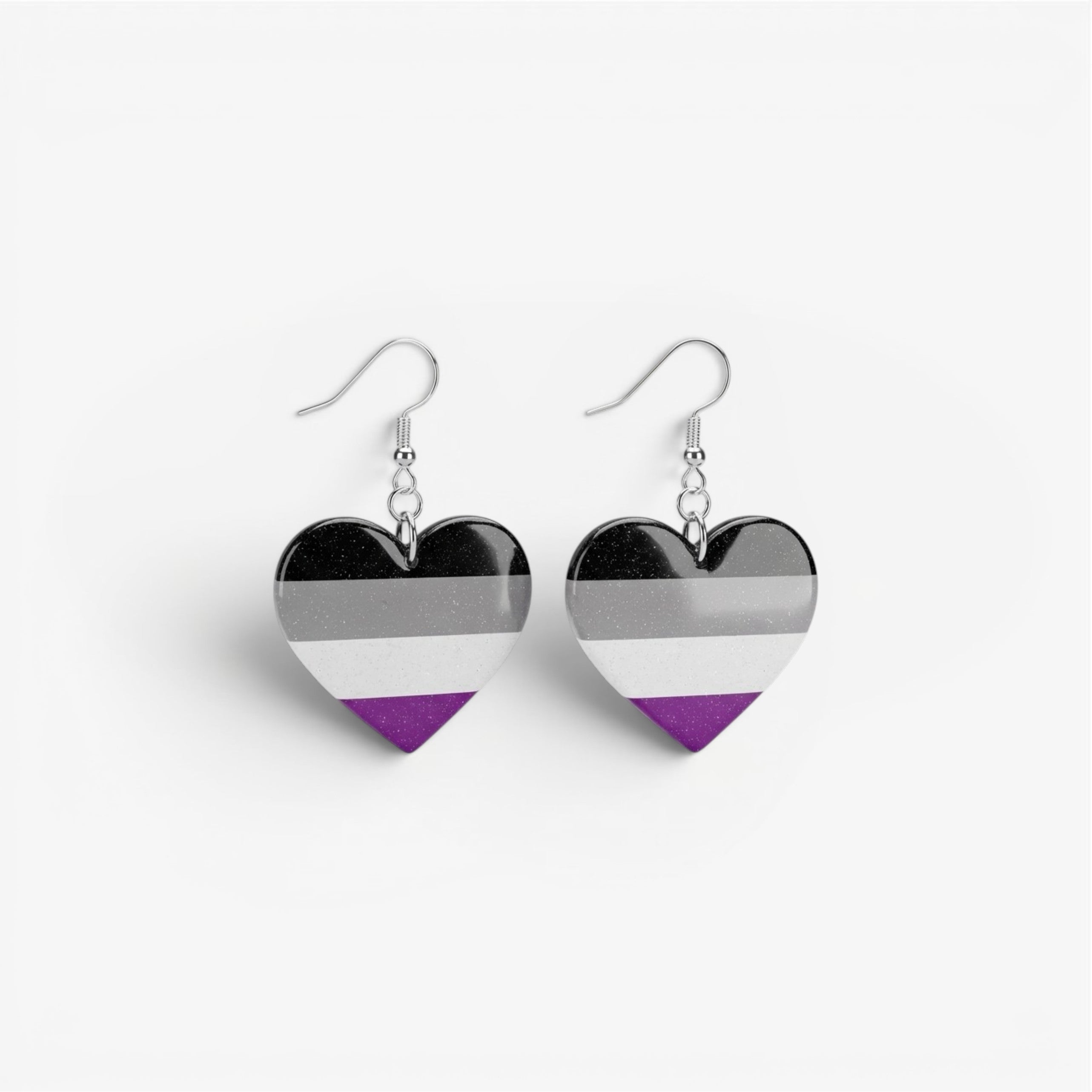 Asexual Flag Earrings