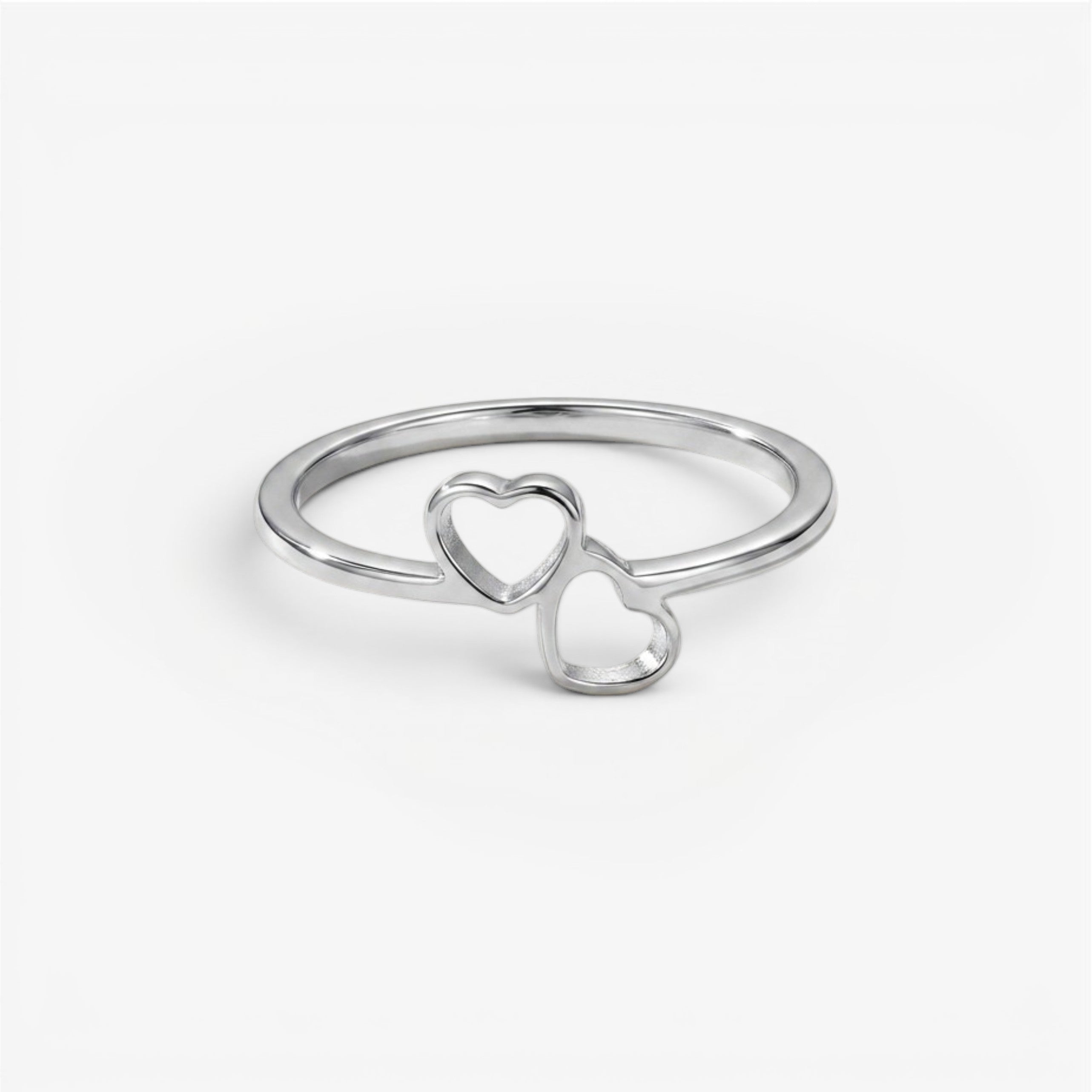 Twin Hearts Ring