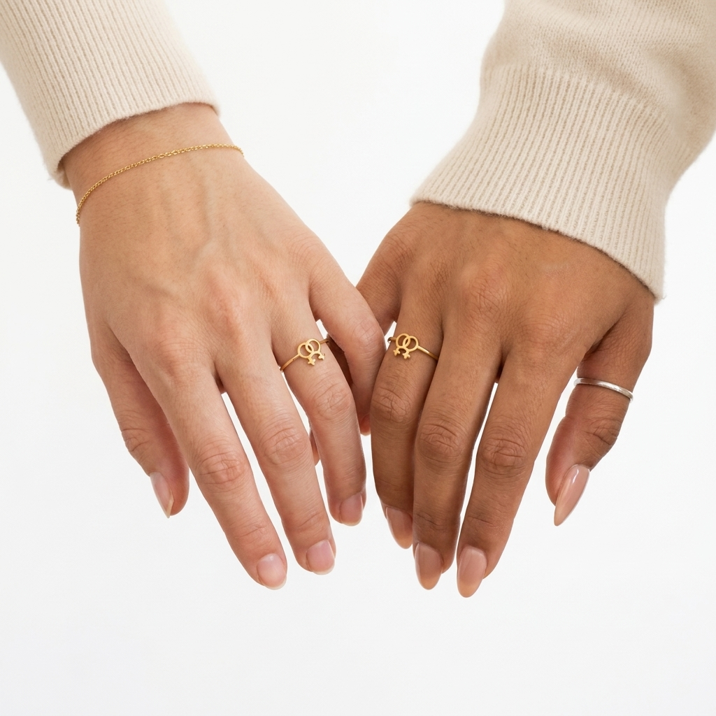 Linked Love Ring