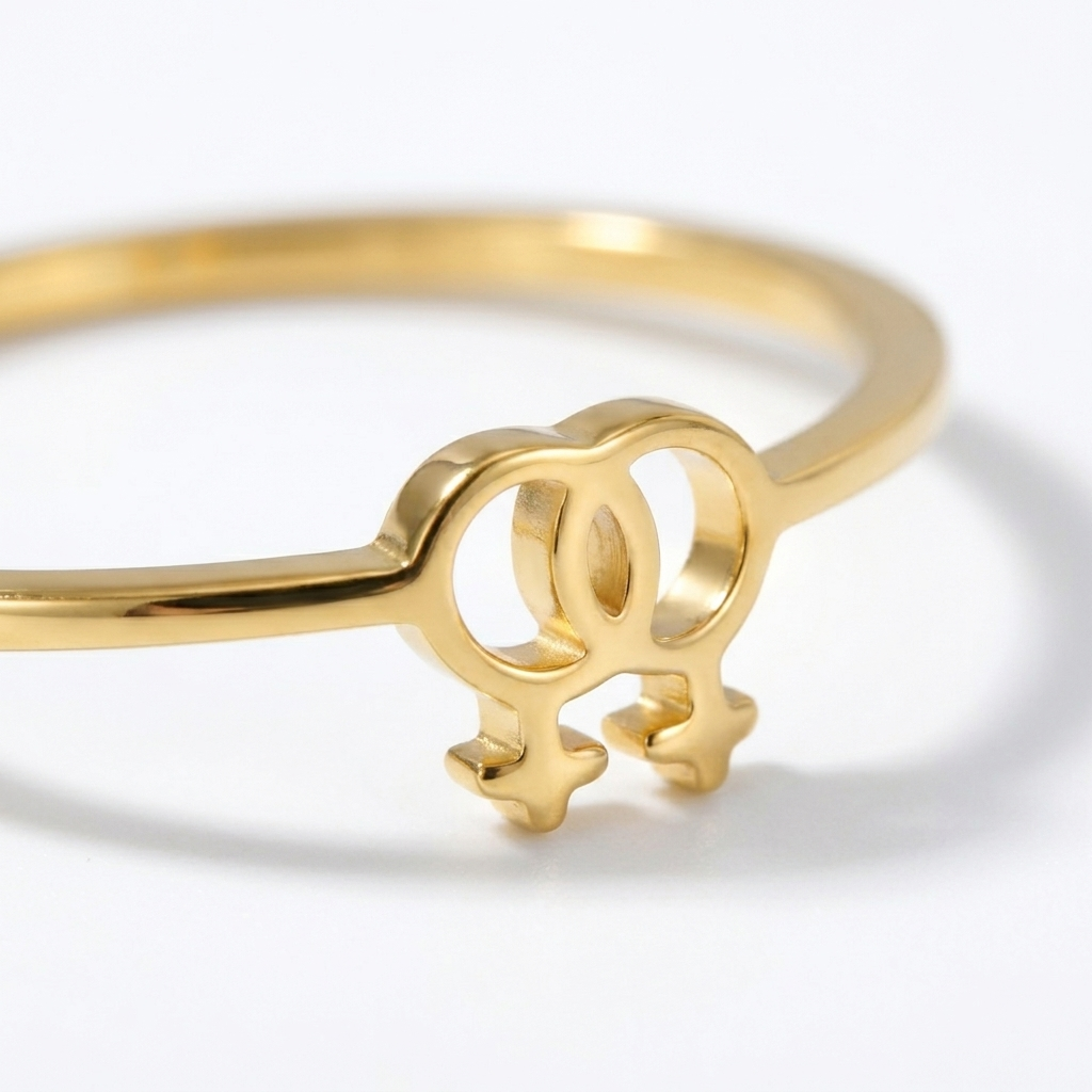 Linked Love Ring