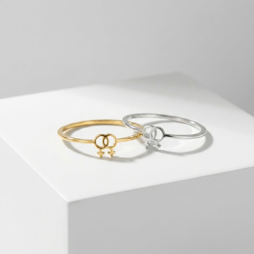 Linked Love Ring