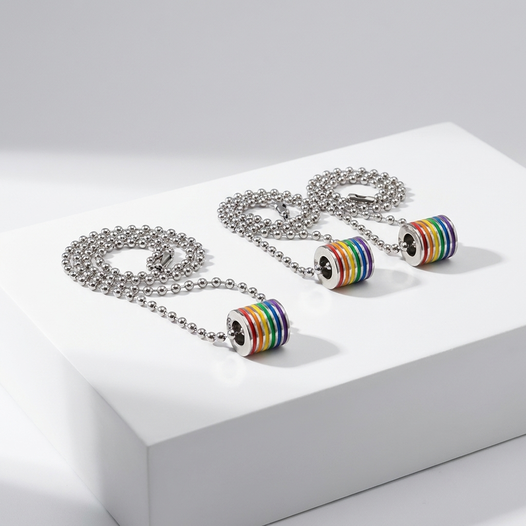 Rainbow Charm Necklace