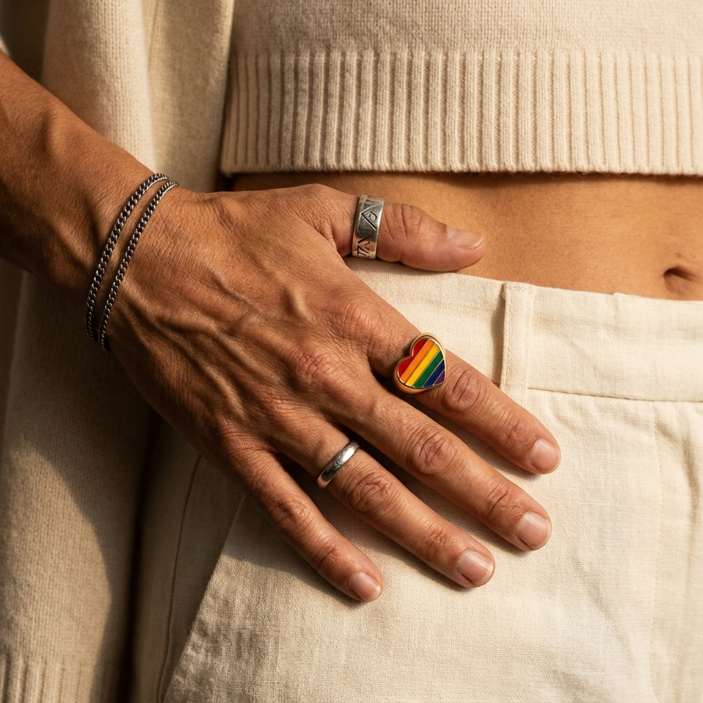 Rainbow Signet Ring