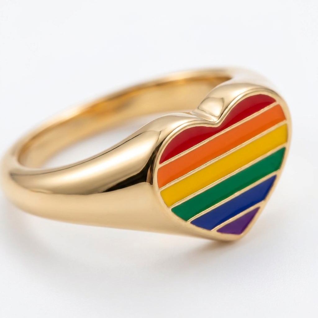 Rainbow Signet Ring