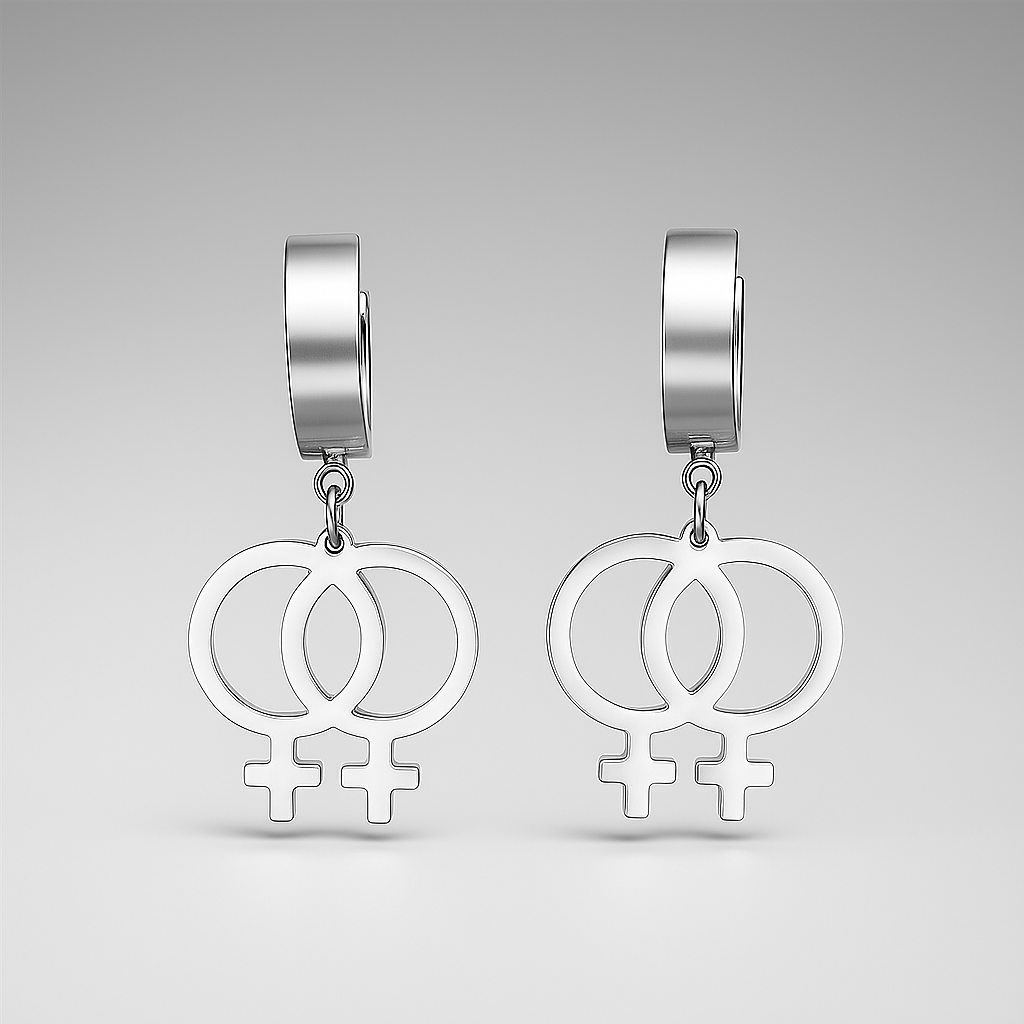Lesbian Love Earrings
