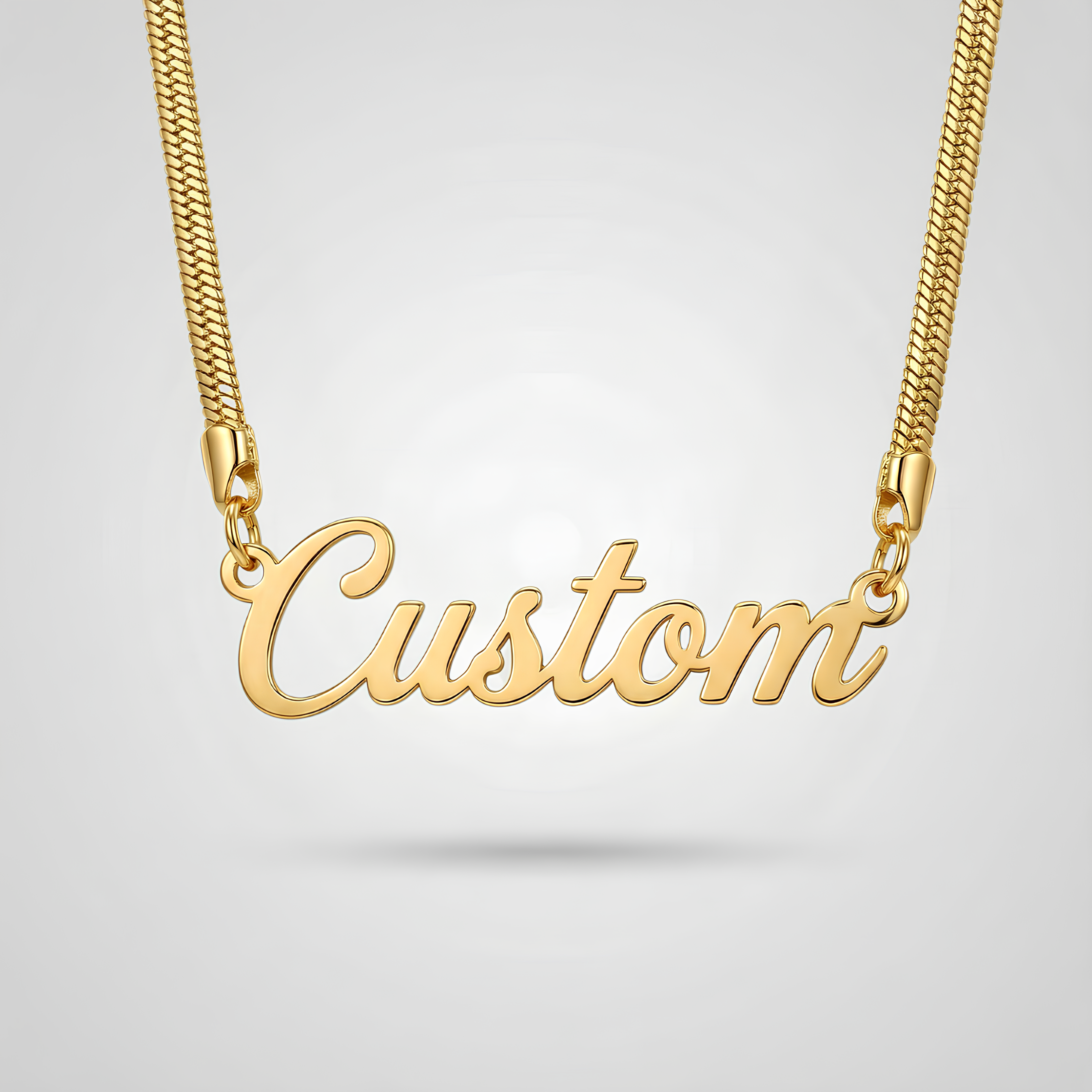 Snake Chain Personalised Necklace