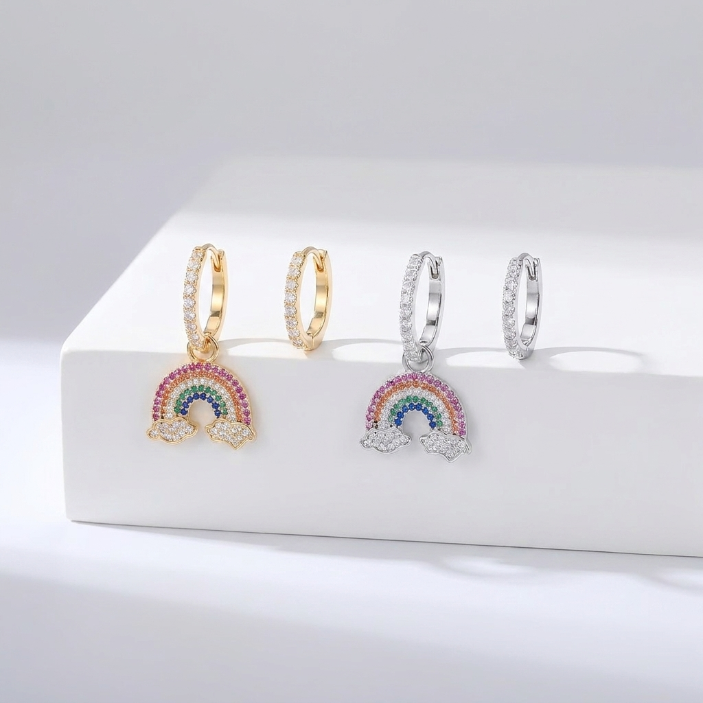 Sparkling Rainbow Earrings