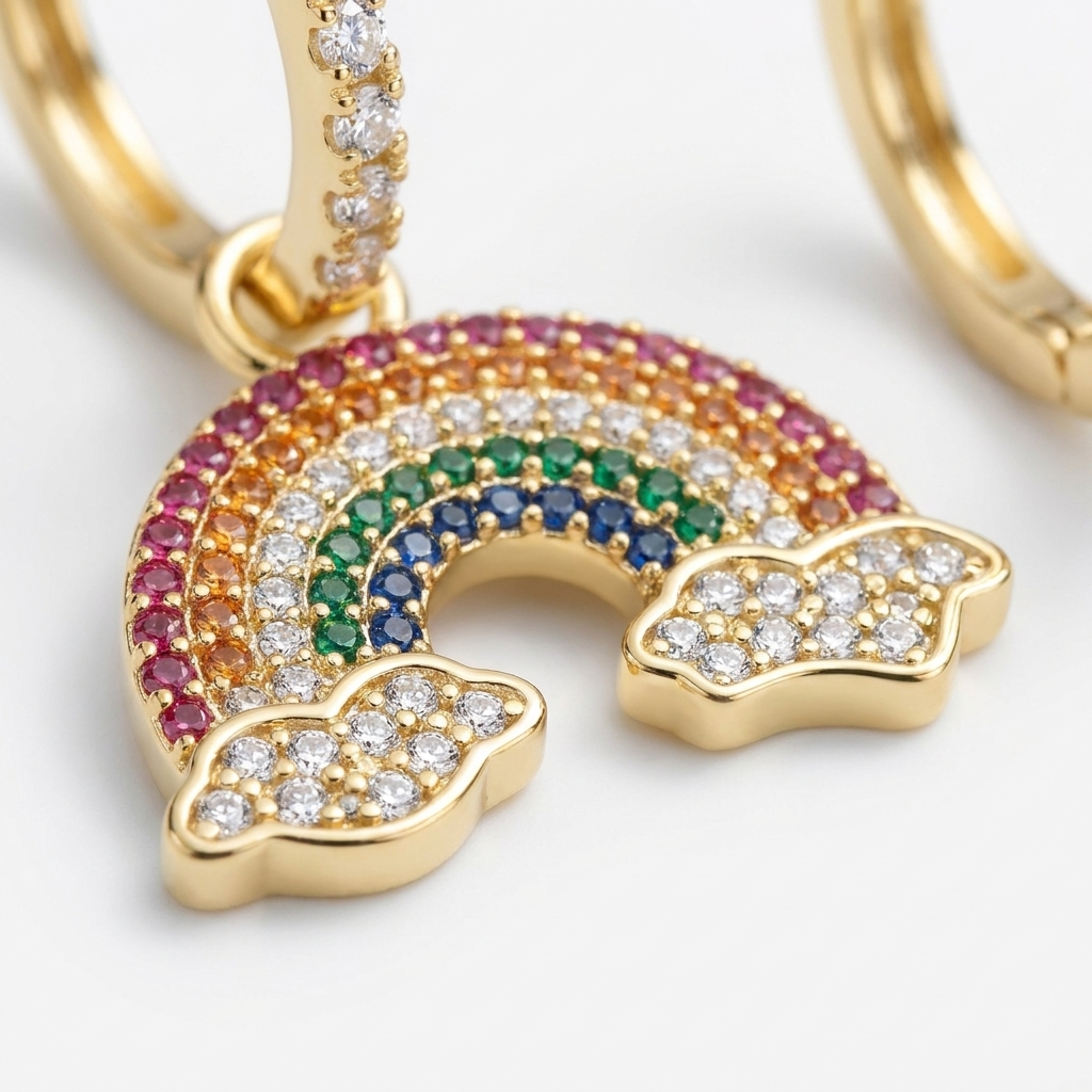 Sparkling Rainbow Earrings